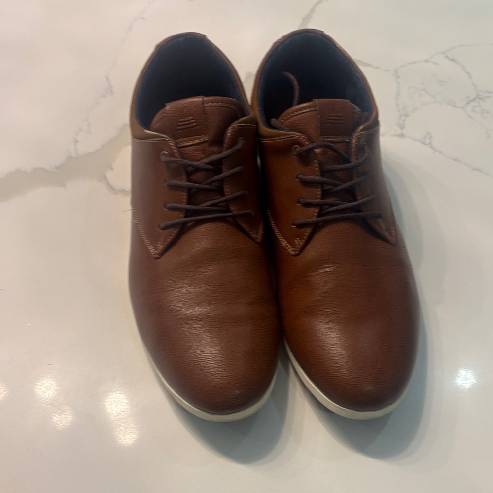 Aldo Men's Tan Leather Oxfords
